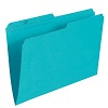 Basics® Coloured Reversible File Folders Letter Light Teal 100/box