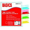 Basics® Flexible Tabs 3-1/2" Assorted Colours 25/pkg